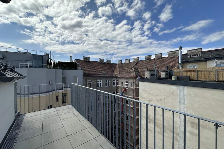 JADENHOF - TOP 4-Zimmer-Wohnung - GEKÜHLT - MODERNE DG WHG NÄHE U3 mit Balkon, Wohnung-miete, 1.559,00,€, 1150 Wien 15., Rudolfsheim-Fünfhaus