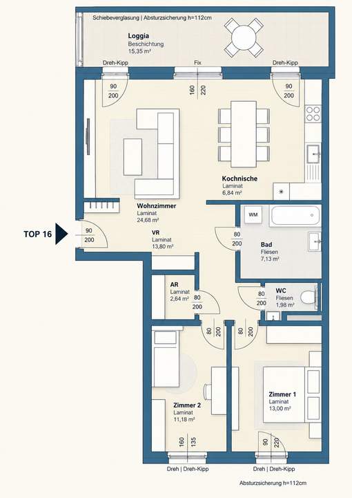 Ihr neues urbanes Zuhause | 3 Zimmerwohnung