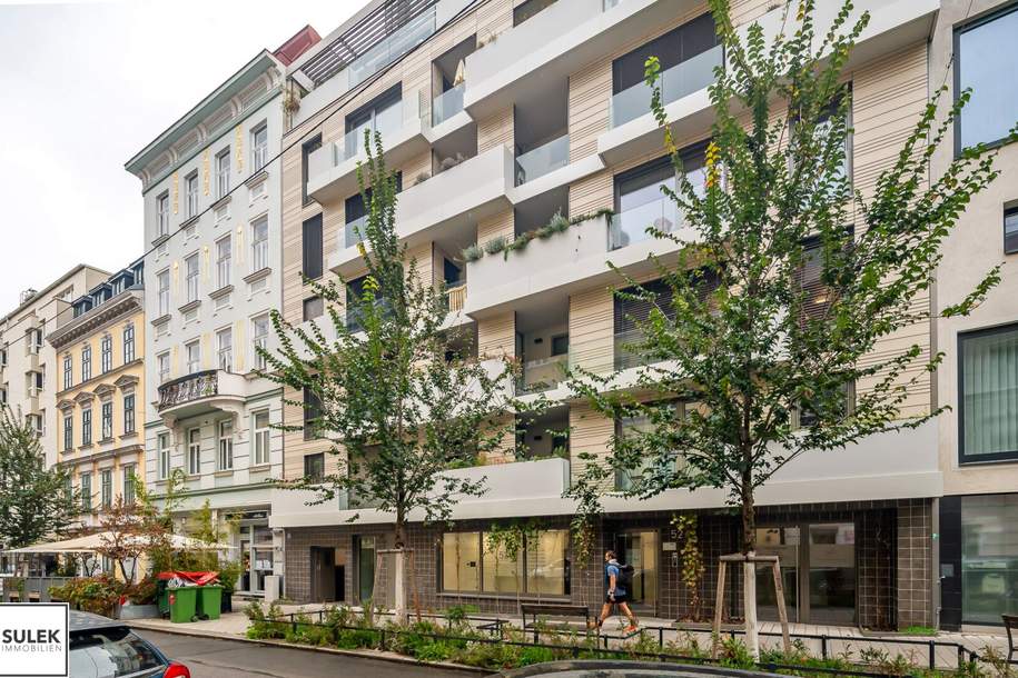 Kleine Ruhe-Grün-Oase in beliebter Stadtlage! 2 Zimmer Neubauwohnung mit Garten/Terrasse ab 03/26!, Wohnung-miete, 1.299,01,€, 1070 Wien 7., Neubau