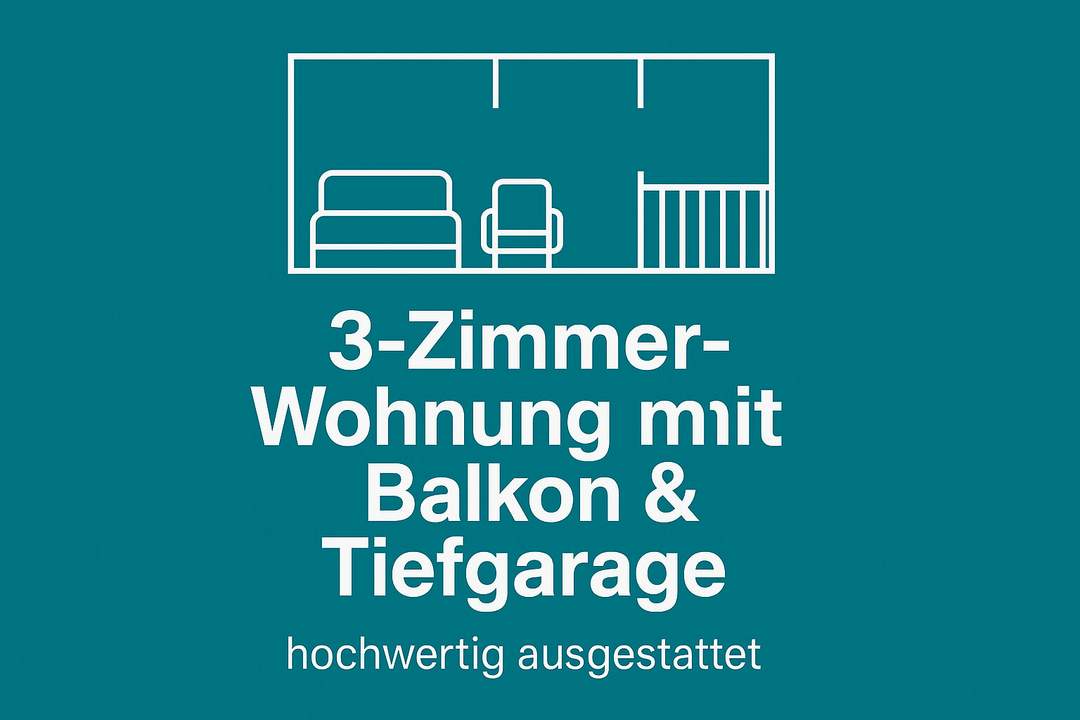 Schnäppchen vor Wien: Moderne 3‑Zimmer‑Wohnung mit Balkon und Garagenplatz zum Sensationspreis!