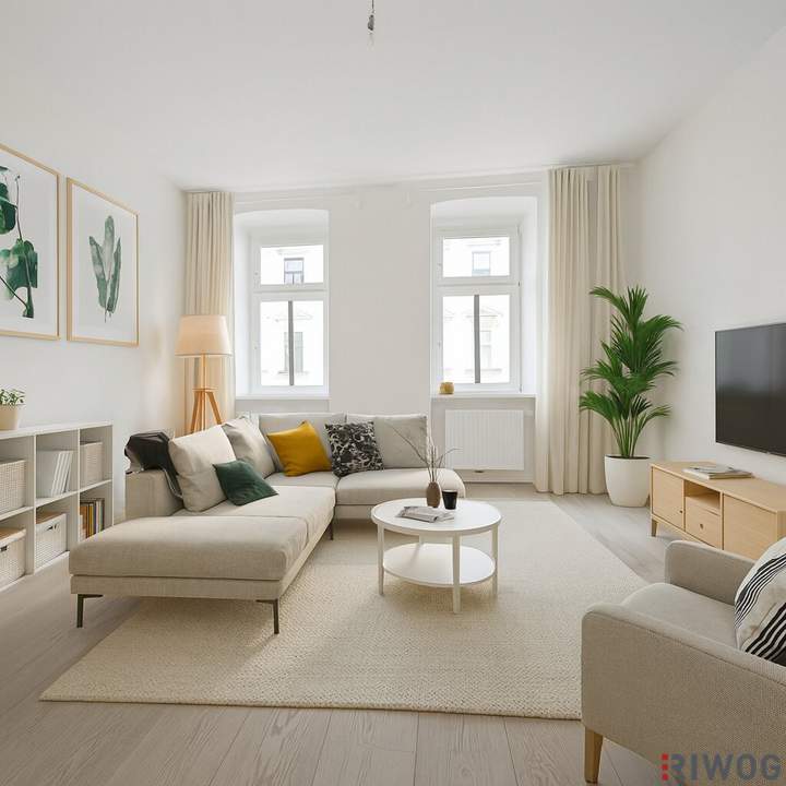 U-Bahn- und Marktnähe | 2-Zimmer-Altbauwohnung mit hofseitigem Schlafzimmer & Einbauküche | sofort bezugsbereit