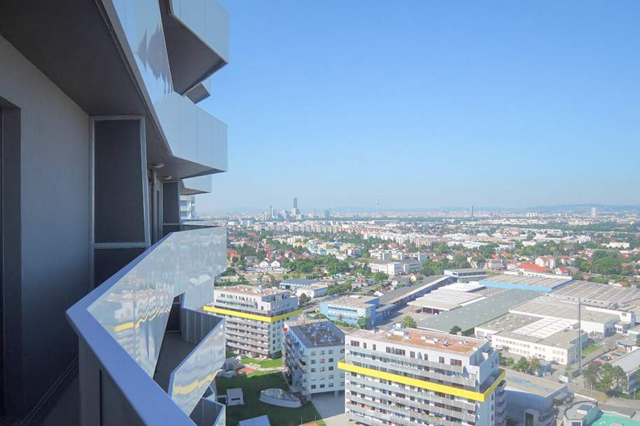 Lichtdurchflutete Stadtwohnung mit traumhafter Aussicht über Wien, Wohnung-kauf, 375.000,€, 1210 Wien 21., Floridsdorf