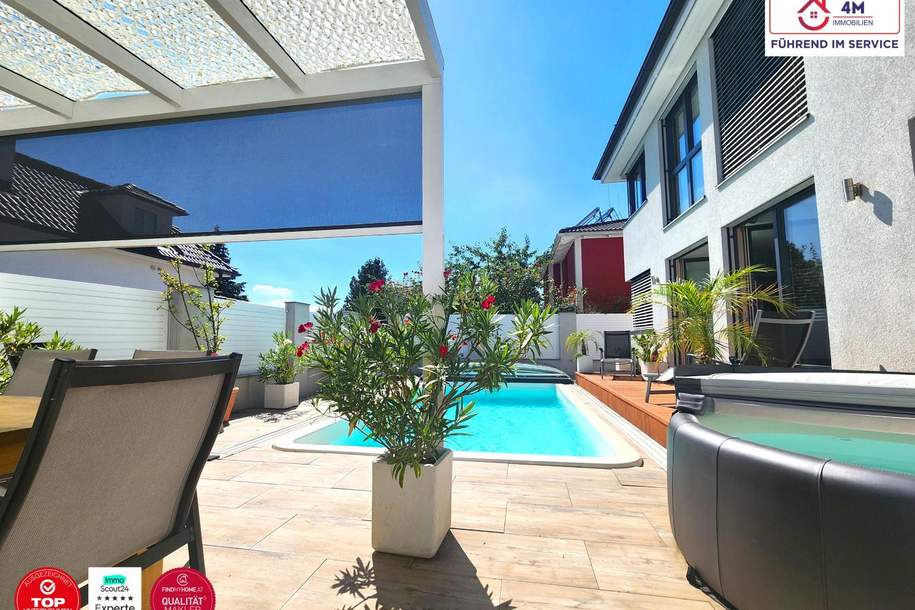 365 Tage Urlaub - IHR neues hochwertiges Traumhaus mit Pool am Fuße des Rosenhügels, Haus-kauf, 799.000,€, 1230 Wien 23., Liesing