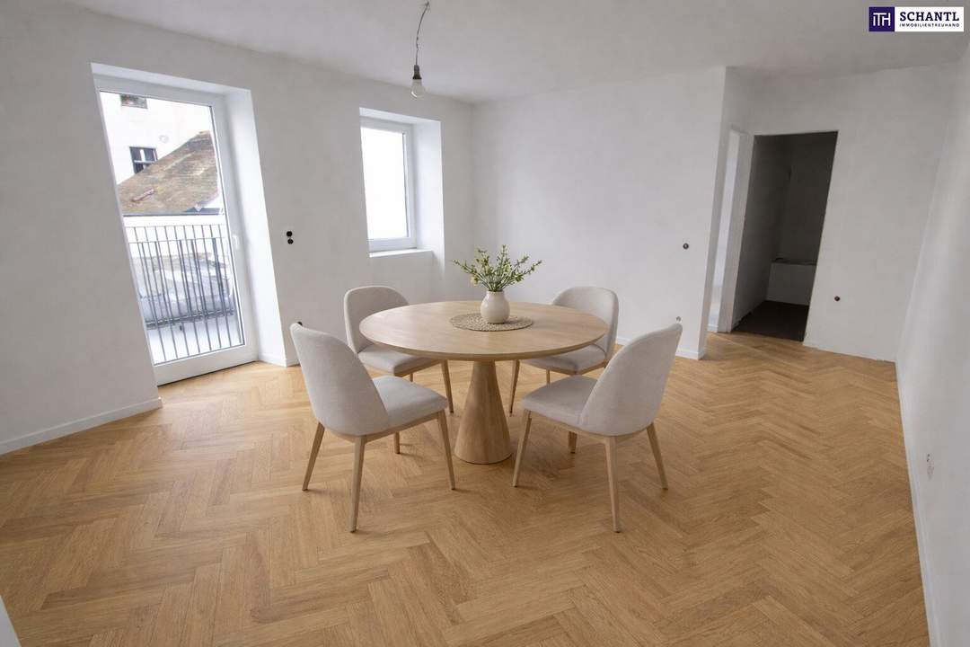 ***Stilvoller Altbau mit Dachgartenflair – 3-Zimmer-Wohnung mit großer Terrasse &amp; moderner Technik - Klimaanlage &amp; Luftwärmepumpe inklusive***