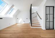 Außergewöhnliche Dachgeschoss-Maisonette mit Terrasse &amp; Dachterrasse | 26 m² Freifläche, 3 Zimmer