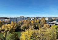 ERSTBEZUG, DACHGESCHOSS, klimatisierte 82 m2 Neubau mit Balkon, Wohnküche, 2 Zimmer, Wannenbad, Parketten, Augarten