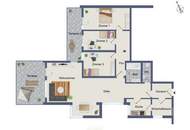 Großzügiges Leben im Terrassenhaus, 4 Zimmer, 2 Terrassen und TG!