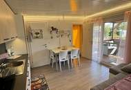 Neuwertiges Ferienhaus auf Pachtgrund in Rust: 28 m², 2 Zimmer und 2 Stellplätze