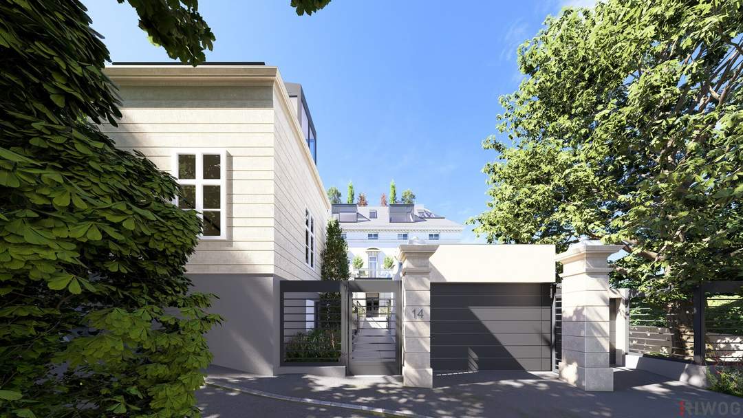 Tiefgaragenebene mit Autolift | in sich geschlossen (keine anderen Nutzer) | ca. 230m² mit min. 10 Plätzen | keine Rampe | auf repräsentativen Luxusanwesen