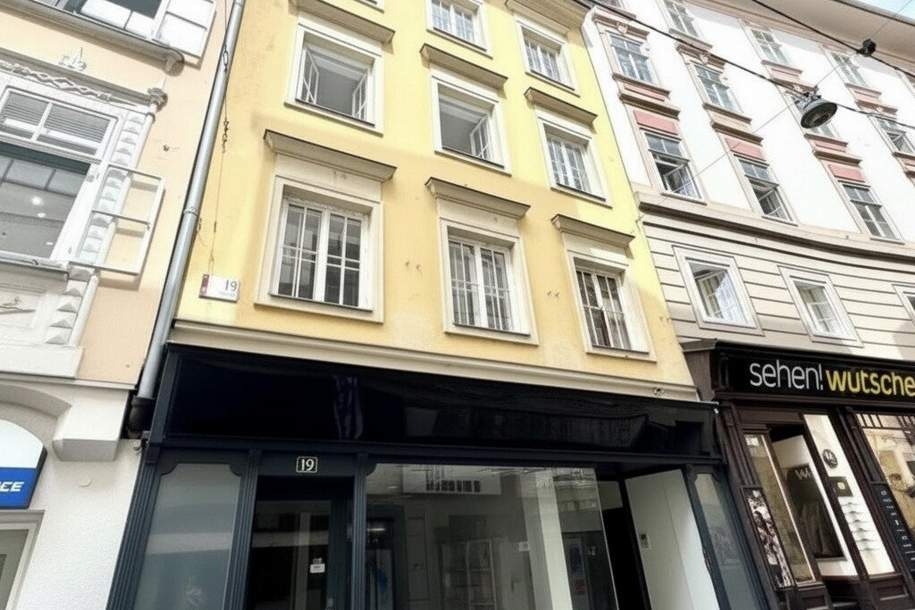 | ANSPRECHENDES GESCHÄFTSLOKAL | SEHR GUTE FREQUENZLAGE | STARKE SICHTBARKEIT| FLEXIBLE NUTZFLÄCHE | INNENSTADT, Gewerbeobjekt-miete, 2.709,14,€, 8010 Graz(Stadt)