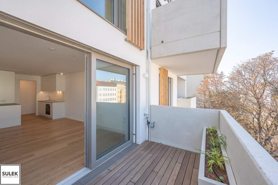 Ab 1.7.25: Perfekte Stadtwohnung mit Balkon inkl. Wienfluss-Blick im Projekt Schön102 (U4 Nähe), Wohnung-miete, 1.295,00,€, 1050 Wien 5., Margareten