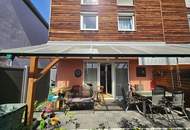 Modernes Eckreihenhaus mit Garten und Doppelcarport in beliebter, sonniger Siedlungslage