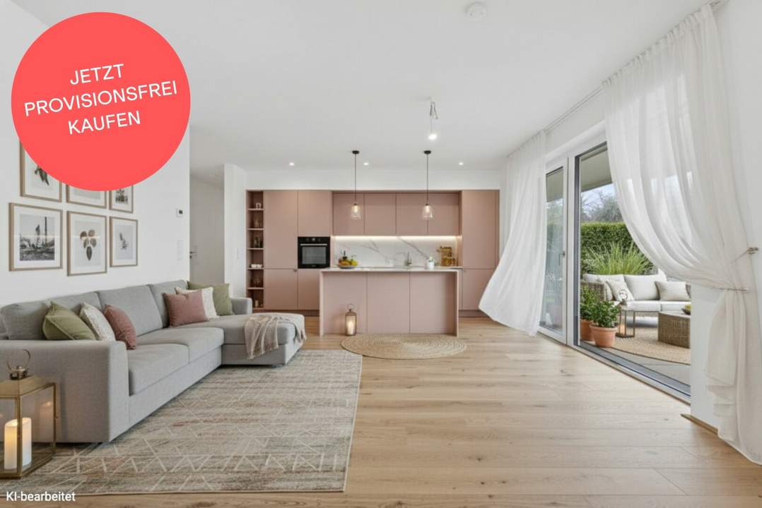 PROVISIONSFREI! Durchdacht geplante 4-Zimmer-Wohnung | Rundum-Dachterrasse | Ost-West-Ausrichtung | Provisionsfrei