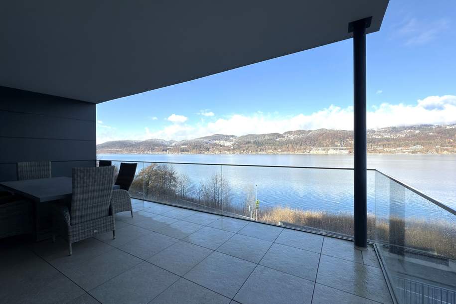 Luxusapartment mit unverbaubarem Panorama-Seeblick und privatem Seezugang am Wörthersee, Wohnung-kauf, 9081 Klagenfurt Land