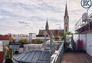 Luxus-Dachgeschosswohnung mit Galerie und zwei Terrassen in bester Lage des 9. Bezirks