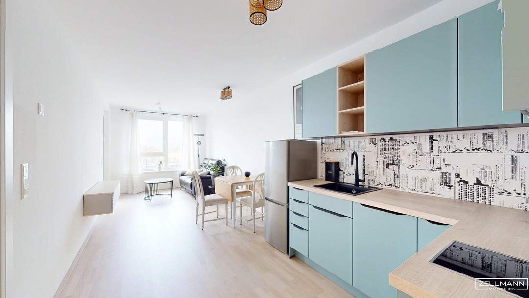 PENZING | Helle möblierte 2-Zimmer-Neubauwohnung mit Loggia | ZELLMANN IMMOBILIEN