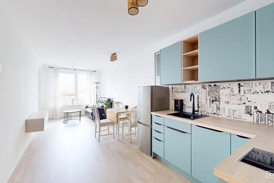 PENZING | Helle möblierte 2-Zimmer-Neubauwohnung mit Loggia | ZELLMANN IMMOBILIEN, Wohnung-miete, 980,00,€, 1140 Wien 14., Penzing