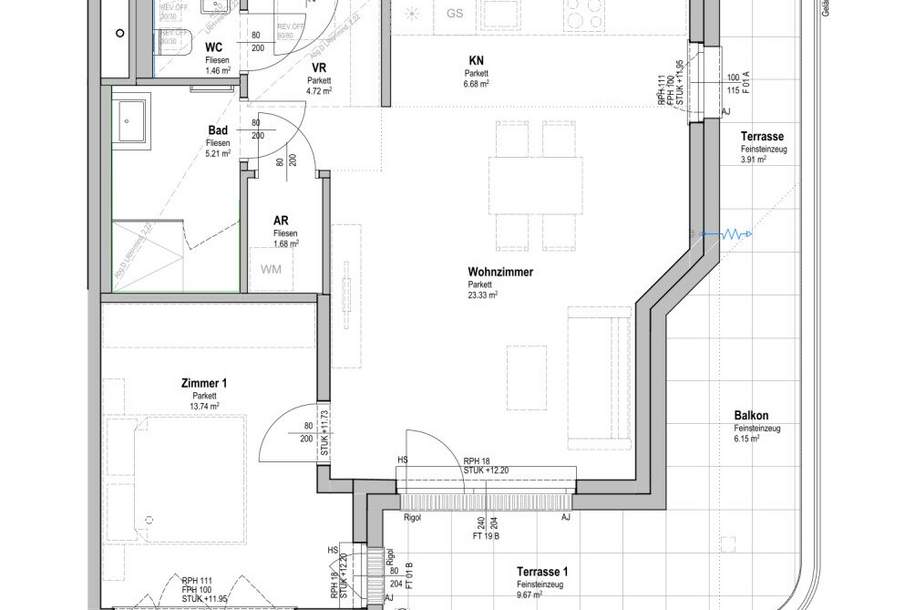 Wohnen im Viola Park! Erstbezug! 2-Zimmer-Wohnung mit Terrasse zu vermieten!, Wohnung-miete, 1.390,00,€, 1100 Wien 10., Favoriten