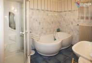 Außergewöhnliches Mehrfamilienhaus mit 331 m² WFL, Balkon, Loggia & 4 Garagen, Pool und Gartenhaus
