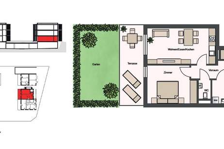 2-Zimmerwohnung mit Garten, Terrasse und Küche! Befristst vermietet - Ideal für Anleger!, Wohnung-kauf, 205.850,€, 8054 Graz(Stadt)