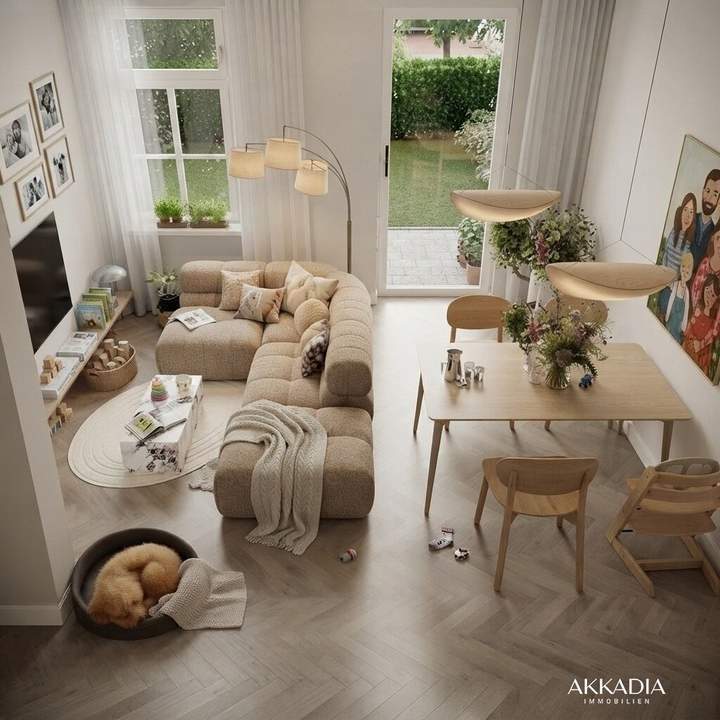 Zwischen zwei Eigengärten / Wohnen mit Townhouse-Flair