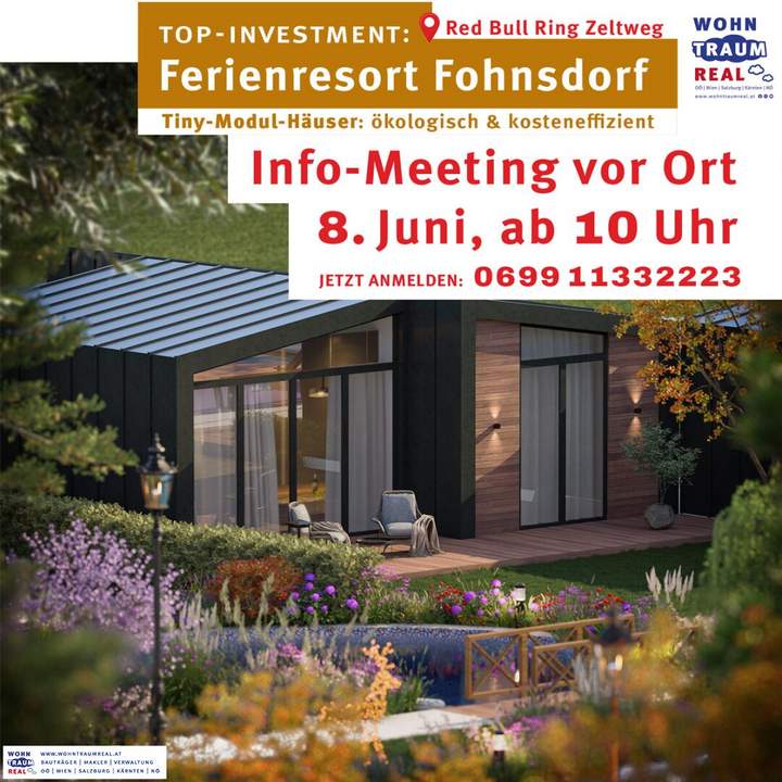 INVESTMENT: Ferienresort Red Bull Ring Zeltweg - Fohnsdorf ** INFO-MEETUP 8. Juni **