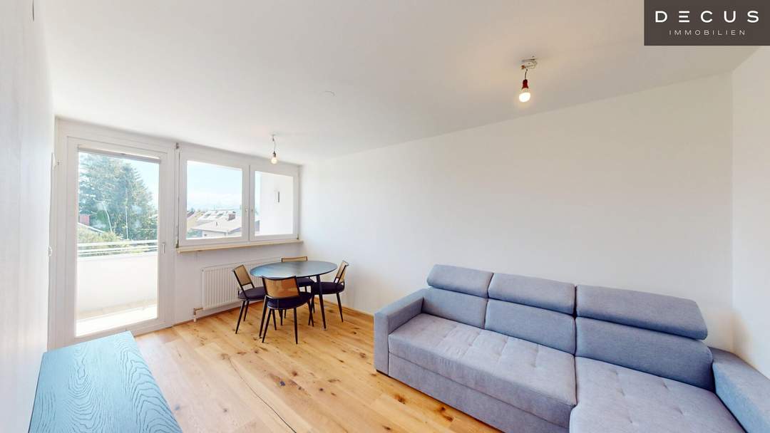 MÖBLIERTE BALKONWOHNUNG MIT GEBIRGSBLICK | ERSTBEZUG NACH SANIERUNG | INKL. STELLPLATZ