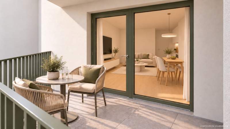 Moderne 2-Zimmer-Vorsorgewohnung mit Balkon im Neubauprojekt Aichholzgasse 35