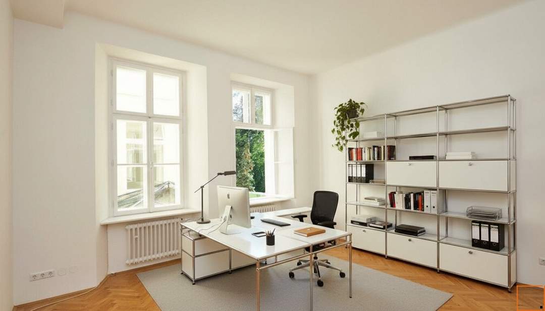 Repräsentative Bürofläche mit Blick ins Grüne