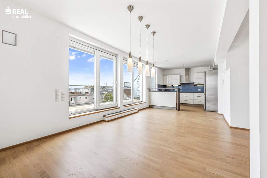 Luxuriöse Terrassen-Maisonette mit atemberaubendem Panoramablick über Wien, Wohnung-miete, 2.200,00,€, 1140 Wien 14., Penzing