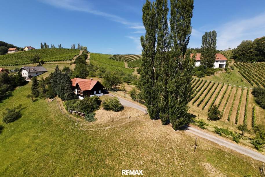 Traumhafte Aussichtslage an der Südsteirischen Weinstraße mit über 10.000 m² Grund, Haus-kauf, 349.000,€, 8461 Leibnitz