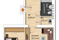 Hochwertig renovierte 2-Zimmer-Wohnung im Rochusviertel