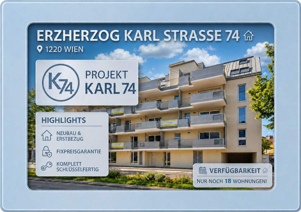 ++ GRÜNES WOHNGLÜCK ++ 3-Zimmer-Gartenwohnung im Projekt KARL74