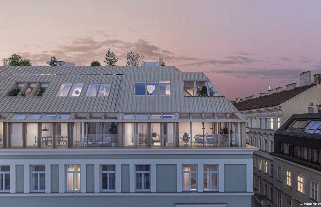 Großzügiger 3-Zimmer Erstbezug mit 7 m² Terrasse und 23 m² Dachterrasse