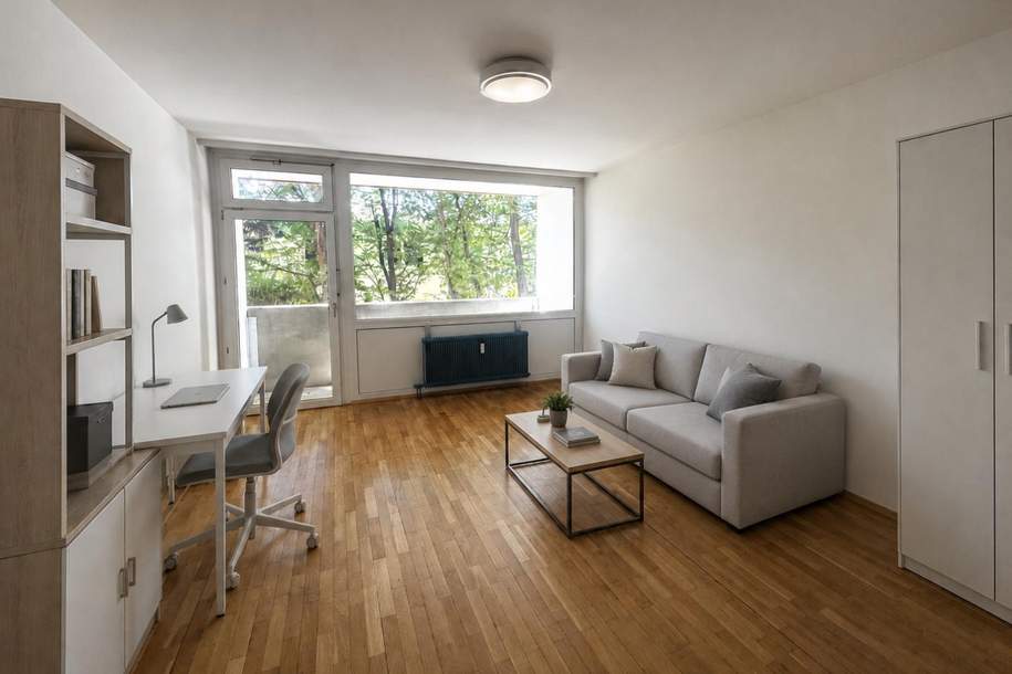 Gemütliche Garçonnière mit Loggia in Bezirk St. Leonhard, Wohnung-miete, 549,09,€, 8010 Graz(Stadt)