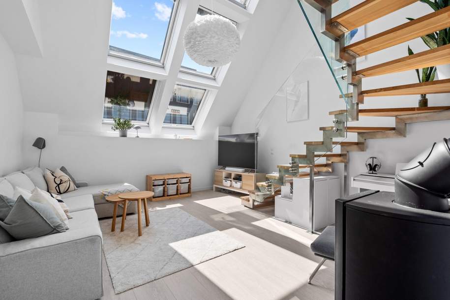 Elegante 4-Zimmer Dachgeschoß-Maisonette im 3-ten Bezirk!, Wohnung-kauf, 895.000,€, 1030 Wien 3., Landstraße