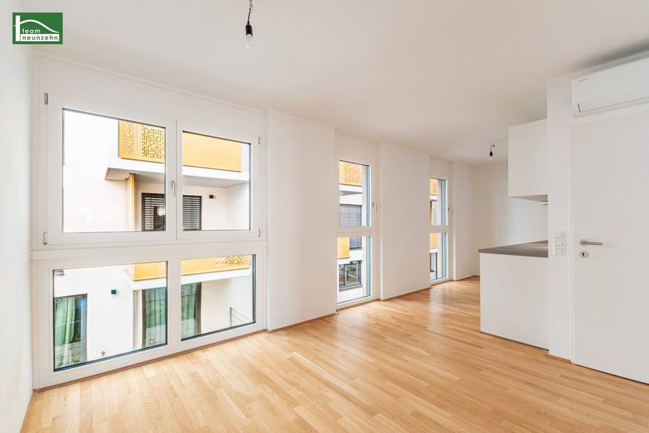 Neubau-Erstbezugs-Büro beim Kirschblütenpark. Hochwertige 3 Zimmer Einheit mit Terrasse, Balkon und Markenküche., Gewerbeobjekt-kauf, 375.000,€, 1220 Wien 22., Donaustadt