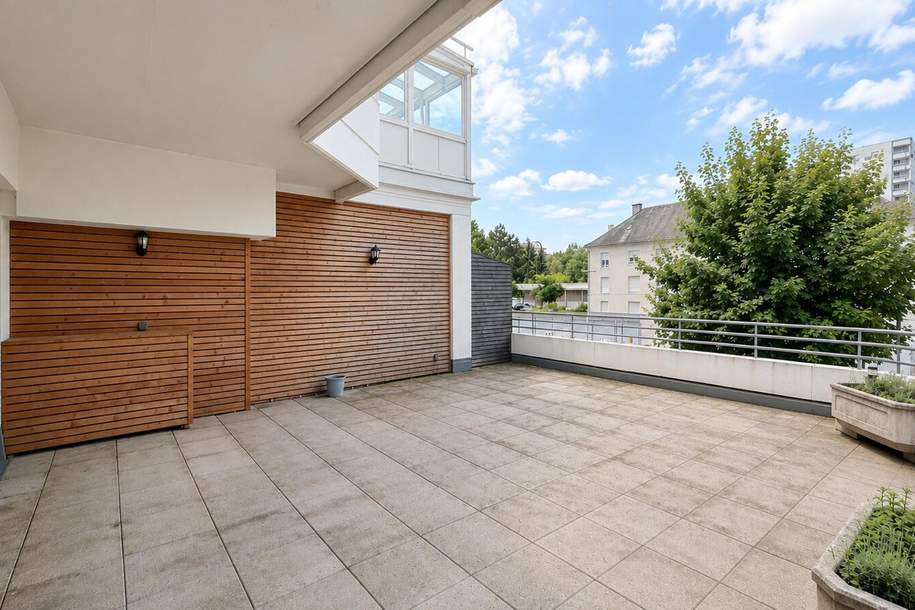 Klagenfurt - vis-á-vis dem LKH: Moderne 3-ZI Wohnung mit 50 qm Terrasse, Wohnung-kauf, 365.000,€, 9020 Klagenfurt(Stadt)