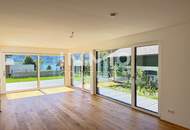 Große Südterrasse &amp; Garten – moderne EG-Wohnung – SEE.LEBEN Mondsee