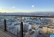 Rooftop-Pool! Wunderschöne 2-Zimmerwohnung mit einzigartigem Ausblick im Triiiple!