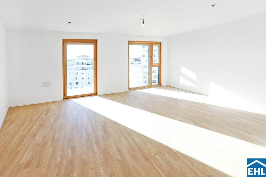 Sonnwendviertel: 1-Zimmer-Wohnung mit Balkon im 6. OG – Fitnessraum, Co-Working & Rooftop-Terrasse inklusive!, Wohnung-miete, 950,00,€, 1100 Wien 10., Favoriten