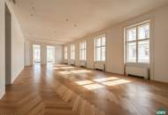 Erstbezug nach Sanierung – Repräsentatives Altbau-Büro nahe Rathaus mit Terrasse