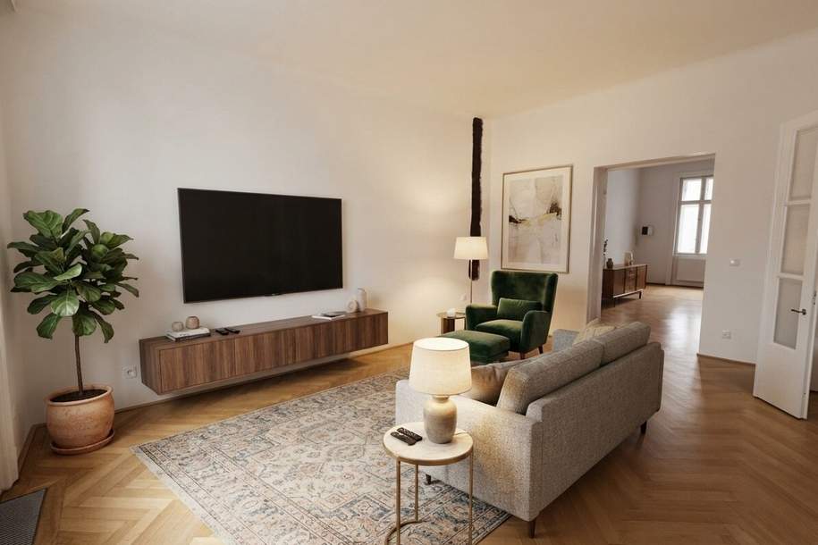 UNBEFRISTET: 4 Zimmer Wohnung mit kleiner Freifläche ab NOVEMBER, Wohnung-miete, 2.991,84,€, 1030 Wien 3., Landstraße