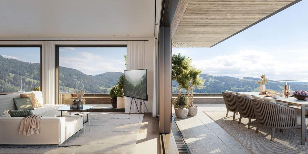 Exklusives Penthouse in sonniger Ruhelage mit Bergblick - Erstbezug