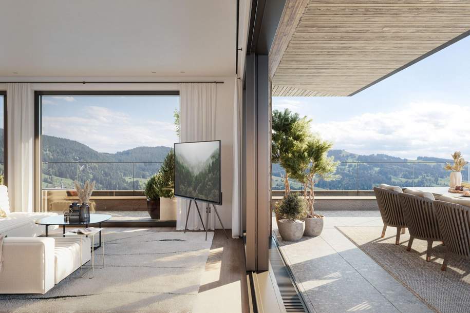 Exklusives Penthouse in sonniger Ruhelage mit Bergblick - Erstbezug, Wohnung-kauf, 4.990.000,€, 6365 Kitzbühel