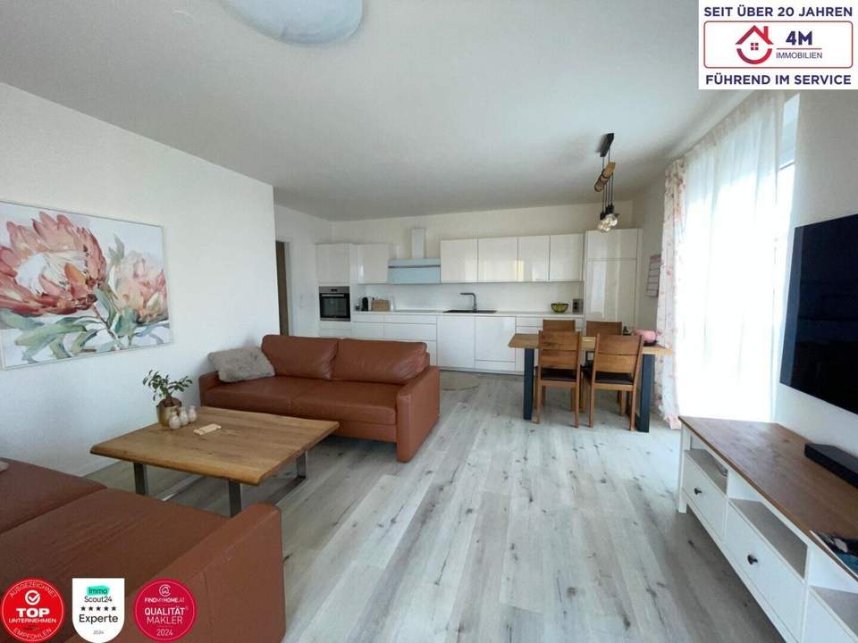 FAST KEINE HEIZKOSTEN! HELLE 3-ZIMMER-NEUBAUWOHNUNG MIT SONNENBALKON & AUTOABSTELLPLATZ