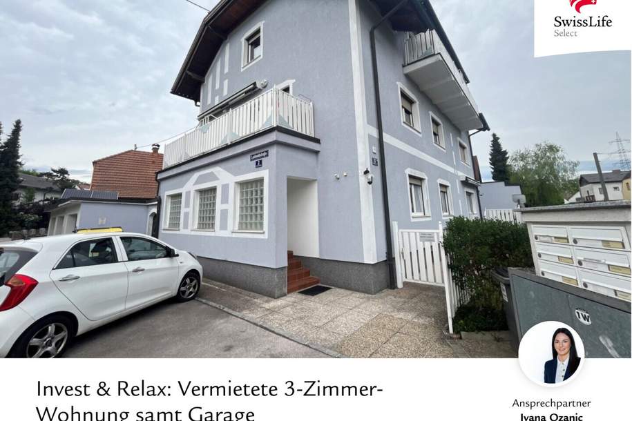 Invest &amp; Relax: Vermietete 3-Zimmer-Wohnung samt Garage, Wohnung-kauf, 279.000,€, 4060 Linz-Land