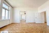 Lichtdurchflutet, renoviert und großzügig geschnitten - Elegante 4-Zimmer-Altbauwohnung mit Weitblick - in Top-Lage des 4. Bezirks beim Wiener Hauptbahnhof