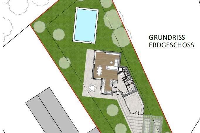 "Sollenau – Grundstück mit zwei Planungsvorschlägen!", Grund und Boden-kauf, 259.000,€, 2601 Wiener Neustadt(Land)