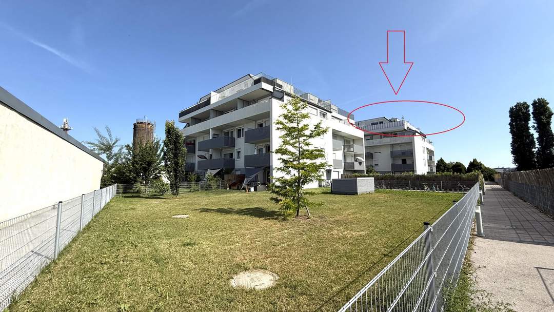 Einfach nur "wow"!!! 4 Zimmer DG Wohnung mit 55,55m² TERRASSENFLÄCHE nahe Akademiepark